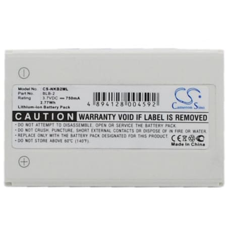 Bsc Preferred SVP DV-8300 US-P 750mAh GPS Replacement Battery CS-NKB2ML.20